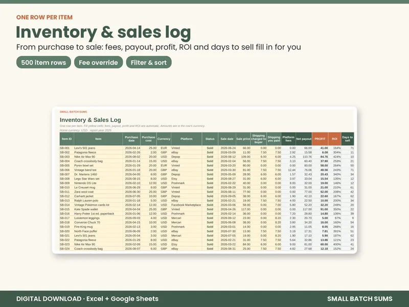 Reseller Profit Tracker screenshot 1